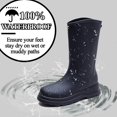 thumbnail image 3 of AUXDIQ Wellington Boots Women Mid-calf Wellies Waterproof Rain Boots Outdoor Garden Shoes, 3 of 6