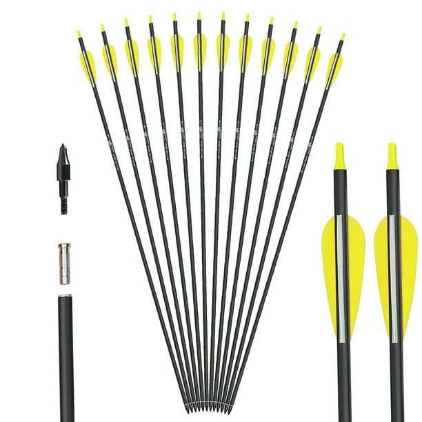 Carbon Arrow Practice 31 Inch Hunting Arrows Spine 400 for Archery