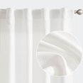 thumbnail image 2 of Rideaux en Lin Texturé pour Salon Chambre Fenêtre Rideau Œillet Panneaux Filtrant la Lumière Draperies Longues, 2 of 9