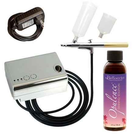 Belloccio SUNLESS TANNING AIRBRUSH SYSTEM Compressor Opulence DHA Tan Solution