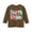 Coffee, variant on Multicolor Letter Print Long Sleeve T Shirt Boys Girls Fourth Grade Back to School Tee Tops Elementary Student Loose Casual School Clothes