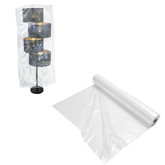 Clear General Equipment Covers on Roll, Low Density Poly, 200 Count, 80 x 52 in