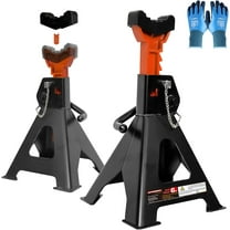 Jack Stands 6 Ton with Double Locking,Large Foot Base,Rubber Pads,for Lifting SUVS Cars UTV ATV, 15.75"-23.23" Adjustable Height,Heavy Duty Steel Large Jack Stands,13000 lb Capacity,1 Pair