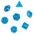 thumbnail image 3 of Dados poliédricos suyoo juegos de rol transparente/azul, 3 of 5