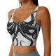 thumbnail image 2 of Balery Abstract Ink Octopus Sujetadores deportivos con espalda cruzada para mujer, acolchados, sin costuras, de alto impacto, ideales para yoga, gimnasio, entrenamiento y fitness.-XX-Large, 2 of 8