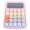 Lilac Purple, variant on BIMZUC Candy Colored Mechanical Switch Calculator with 12 Digit Large LCD Display Big Buttons Electronic Desk Calculator for School Office Home Moonlight White 6.3x4.5 inches / 16x11.5 cm