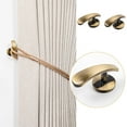 thumbnail image 3 of Jubipavy Light Luxury Curtain Tie Backs 5 PCS Alloy Curtain Holdbacks Back Hooks Wall Mounted Coat Hanger Set, 3 of 8