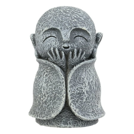 Ebros Japanese Happy Joyful Elated Jizo Monk Miniature Statue 3