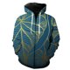 thumbnail image 1 of Sudadera con capucha y cremallera para hombre, diseño de hojas de plantas tropicales, estilo hip hop, informal, divertida, de manga larga, estilo urbano, estilo Harajuku, con estampado 3D, 1 of 6