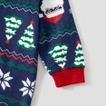 thumbnail image 5 of Conjuntos de pijamas familiares a juego con estampado de Papá Noel y copos de nieve navideños (resistentes al fuego), 5 of 5