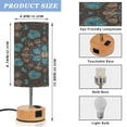 thumbnail image 2 of Wobogo Turquoise Mandalas Bedside Lamp Touch Control Table Lamp with USB A+C Charging Ports & AC Outlet 3-Way Dimmable Nightstand Lamp with Linen Fabric Shade for Bedroom Living Room, 2 of 8