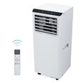 thumbnail image 1 of 8000 BTU Portable Air Conditioner Compact, 4 in 1 AC Unit with Dehumidifier Fan and Sleep Mode, Energy Efficient Remote 24H Timer Window Kit, Bedroom Dorm Indoor, White, 1 of 7