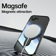 thumbnail image 7 of Allytechgroup Case for Apple iPhone 16e [Compatible with MagSafe], 360° Rotatable Invisible Magnetic Ring  Stand [Camera Lens Protector] Military-Grade Plating Clear Shockproof Phone Cover, Black, 7 of 7