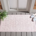 thumbnail image 2 of SAFAVIEH Courtyard Darin Botanical Indoor/Outdoor Area Rug, Soft Pink/Ivory, 2'7" x 5', 2 of 10