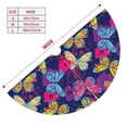 thumbnail image 3 of Pofeuu Paint Butterflies Print Christmas Tree Skirt, Merry Christmas Skirt Xmas Tree Ornaments for Xmas Holiday Party Decorations-48", 3 of 7