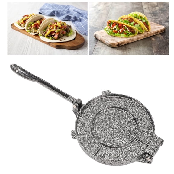 Yajisi 6.3 Inch Aluminum Alloy Tortilla Press, Manual Dough Press for Tacos, Roti & Flatbreads (20x17x5cm)