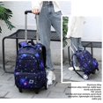 thumbnail image 3 of Wheeled Backpack, Large Capacity Wear  Wheels Rolling Backpack Lightweight  For Kids, 3 of 8