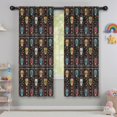 thumbnail image 5 of Blackout Kids Curtains,Colorful Skull Flower Pattern Childrens Insulated Curtains Set Of 2,Bedroom Essentials,Toddler Room Decor 42"x63", 5 of 5