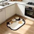 thumbnail image 6 of Pet Feeding Mat – Quick Drying Absorbent Non-Slip Cat and Dog Bowl Mat – Pet Food and Water Dispenser Tray for Indoor Use,A, 6 of 6