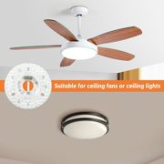 4.92 Ceiling Fan Led Light Replacement, 18W 3CCT Memory