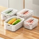 thumbnail image 4 of Double Layer Storage Case with Lid Food Grade Drain Basket Storage Box for Kitchen & Dining Gadgets, 4 of 5