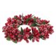 thumbnail image 5 of ColoMX Vela de Navidad Anillo Coronas de velas Guirnalda de velas con bayas rojas artificiales Corona de Navidad Portavelas para decoración de fiesta de cena de mesa de boda de Navidad, 5 of 7