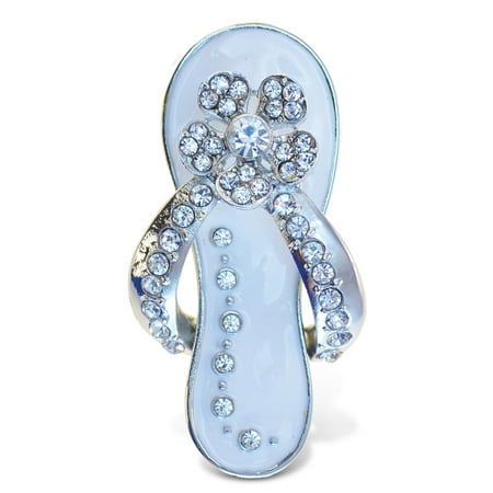 Austrian Crystal Flip Flop - Sparkling Magnets Flip Flop