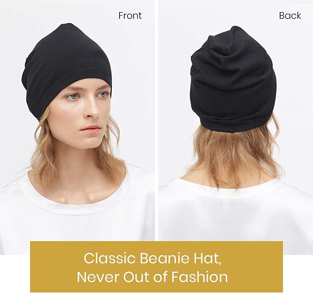 Silk Knitted Slouchy Beanie Breathable 