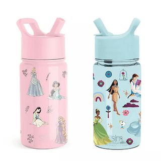 Simple Modern Kids Disney 100 Water Bottle 2-Pack Set 16 oz & 14 oz (Minnie)