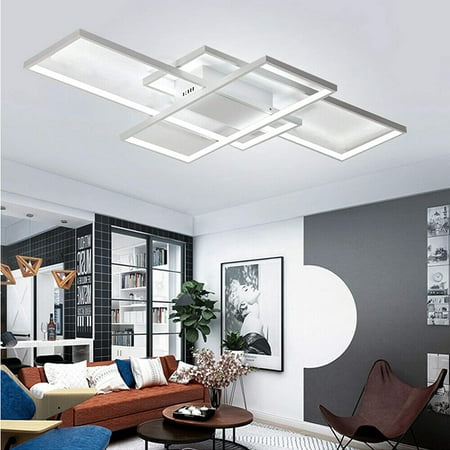 

FETCOI Modern LED Acrylic Ceiling Light Chandelier Home Lamp Remote Control Lighting(White Light)