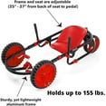 thumbnail image 3 of YBIKE Explorer Pedal Car, Three Wheel Go-Kart, Up to 155 lbs, Ages 5 & up - Red, 3 of 7