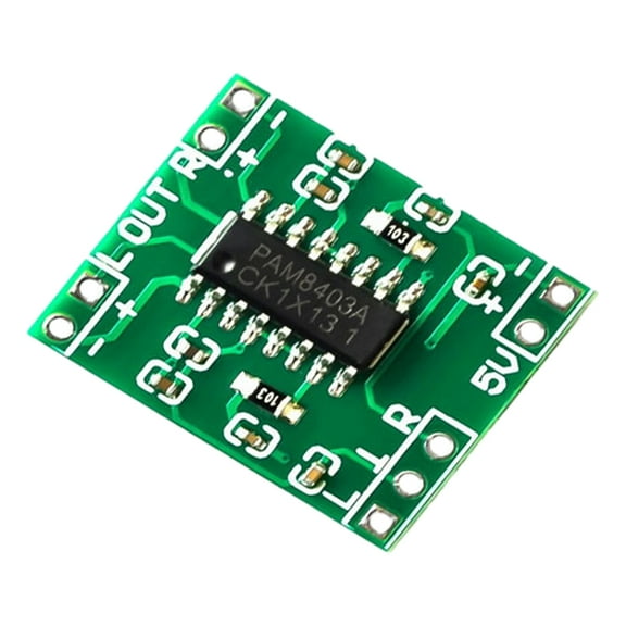 Mini PAM8403 DC 5V Power Audio Amplifier Board Digital Power Amp Module 2 Channel 3W 3W Volume Control with Potentiometer