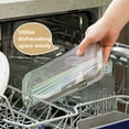thumbnail image 4 of CQCYD under $5 Dishwasher Basket, Food-Grade Stainless Steel Dishwasher Basket for Small Item, Bottle Accessories, Scoops, Forks, Chopsticks Cleaning, Silver, 4 of 7