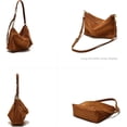 thumbnail image 5 of Small  bag For Women Faux Suede Handbag Soft Hobo Cute Crossbody with Adjustable Strap, 5 of 6