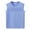 Blue, variant on Ohufall Kids Girls Sleeveless Undershirts Summer Solid Casual Round Neck Tanks Teen Girls Cute Loose Fit Front Pleated Pullover Tank Tops, 5-14 Years