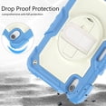 thumbnail image 6 of TECH CIRCLE Bumper Case for iPad Mini 6th Generation, iPad Mini 6 Case 8.3" 2021, Shockproof Cute Kids Case with Screen Protector & Pencil Holder & Hand Strap & Kickstand & Shoulder Strap, Blue, 6 of 7