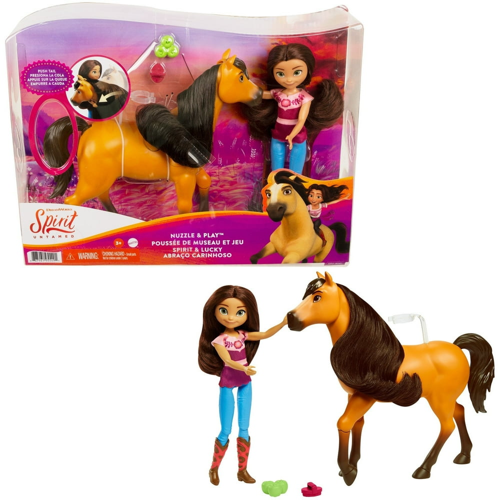 Spirit Untamed Nuzzle & Play Lucky Doll & Horse, Great Gift For Ages 3