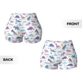 thumbnail image 3 of Sikiie Dinosaur Print Workout Shorts Women Scrunch Butt Gym Shorts Seamless High Waist Tummy Control Yoga Biker Athletic Shorts, 3 of 5