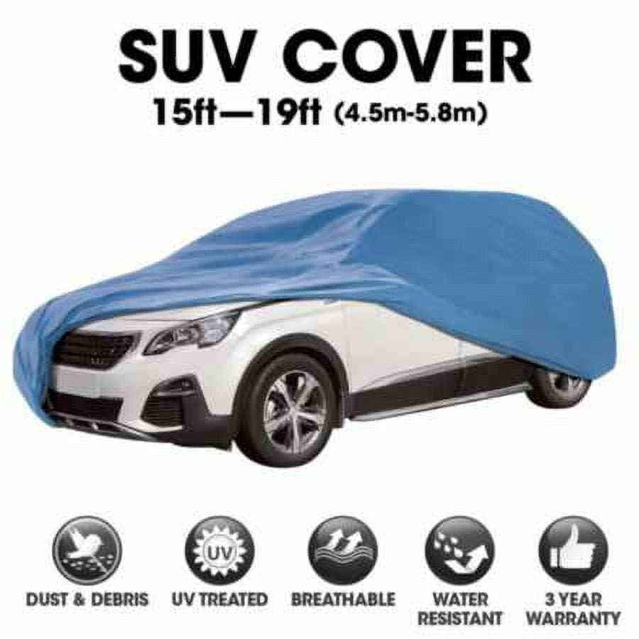 Autocraft SUV Cover - Blue 3 Layers - Fits SUVs 15'-19' - Medium
