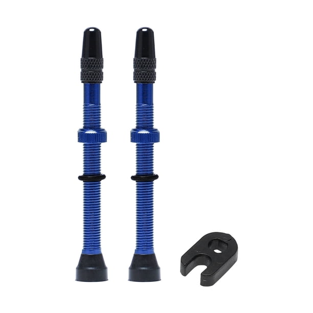 Greeniant 1 par de válvulas de vástago de aleación de bicicleta 48/54/58/60/78mm bicicleta F/V Presta válvula de neumático sin cámara pezón de Ciclismo azul 78 mm Greeniant OD2801-11B