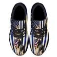 thumbnail image 2 of Thin Blue Line German Shepherd Shoes Sneakers Black Size 7.5, 2 of 7