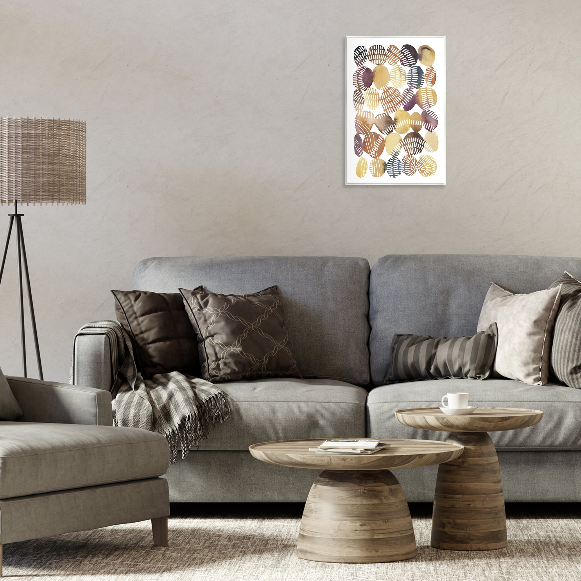 Stupell Industries Southwestern Patterned Pebbles Abstract Painting Unframed Art Print Wall Art, 10 x 15