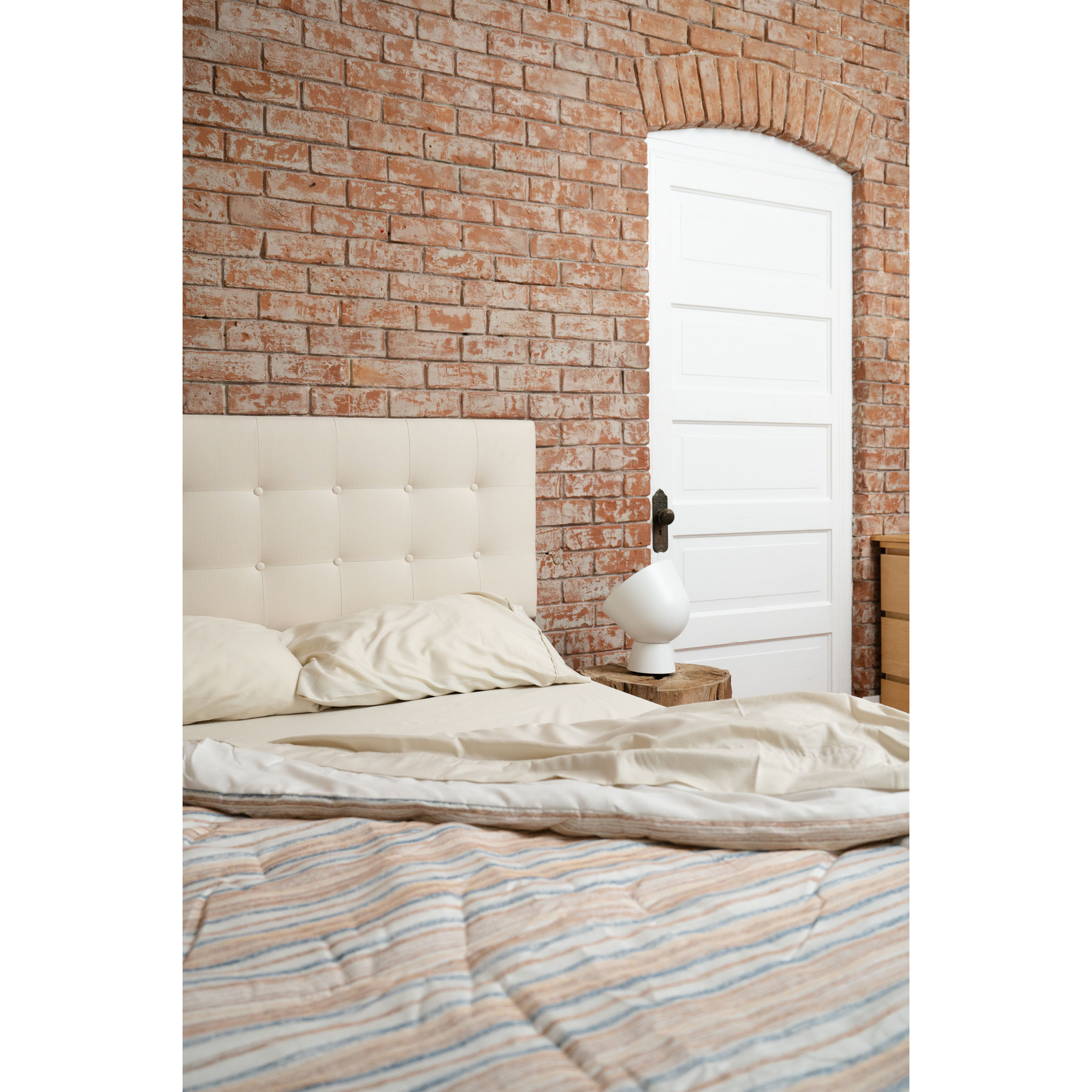 4-Piece Cream Bamboo Full Hypoallergenic Sheet Set 66094