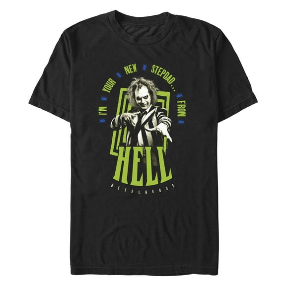 Men's Beetlejuice Beetlejuice I'm Your New Stepdad  Graphic T-Shirt