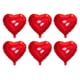 thumbnail image 1 of KAKOWELY 6 globos de aluminio con forma de corazón para bodas, cumpleaños, fiestas y decoración del hogar., 1 of 4