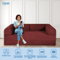 thumbnail image 3 of SOFA CAMA TEDDY SMOOTH BIRGUNDY, 3 of 10