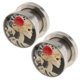 thumbnail image 4 of Tapones para los oídos Sunnimix 2 Piezas Gótico Rojo Rosa Calavera Túneles Expansores 10 Mm, 4 of 8
