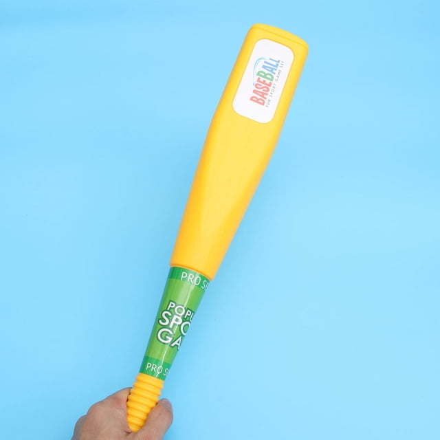 HAMPPLIES 1Set Baseball Bat and Balls Plastic Set Assorted Colors Designed for Safe Fun and Easy Catching