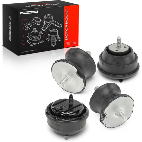 A-Premium 4PCS Engine Motor Mount and Transmission Mount Set Compatible with BMW 318i, 318is, 318ti, 320i, 323Ci, 323i, 323is, 325Ci, 325i, 325is, 328Ci, 328i, 328is, 330Ci, 330i, Z3, Z4, M3