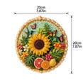 thumbnail image 5 of 2026 Four Seasons & Holiday Crystal Art Hanging Wreath Kit | Covered Porch Fireplace Entryway Display Friendly Beginner DIY Pearl Art Wreath Kit Summer Sunflower Paradise, 5 of 8